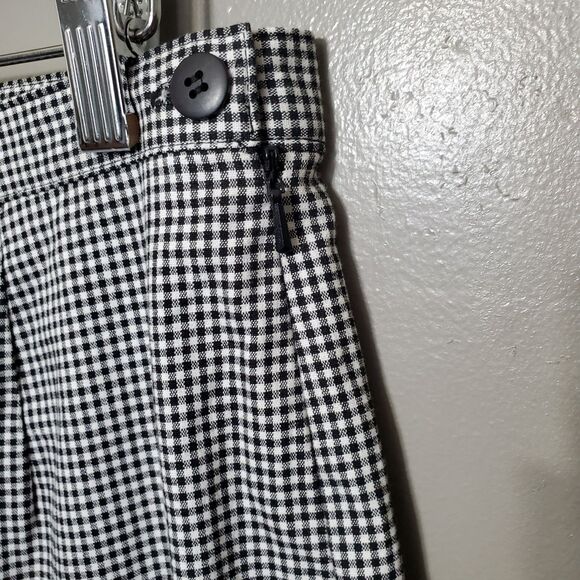 Dressbarn Gingham Pants Women's Size 10 Black White Ankle Capri Stretch - Picture 4 of 10